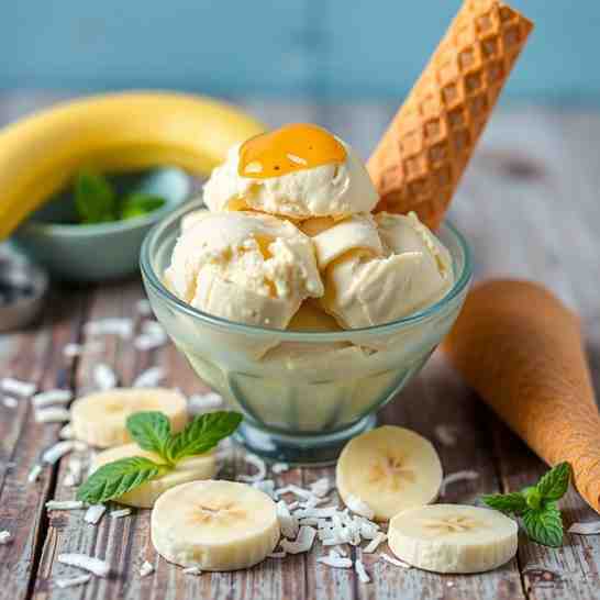 Homemade Banana Ice Cream - Tropical No-Churn